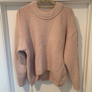 Chicwish Soft and Cozy Knit Sweater in Pink